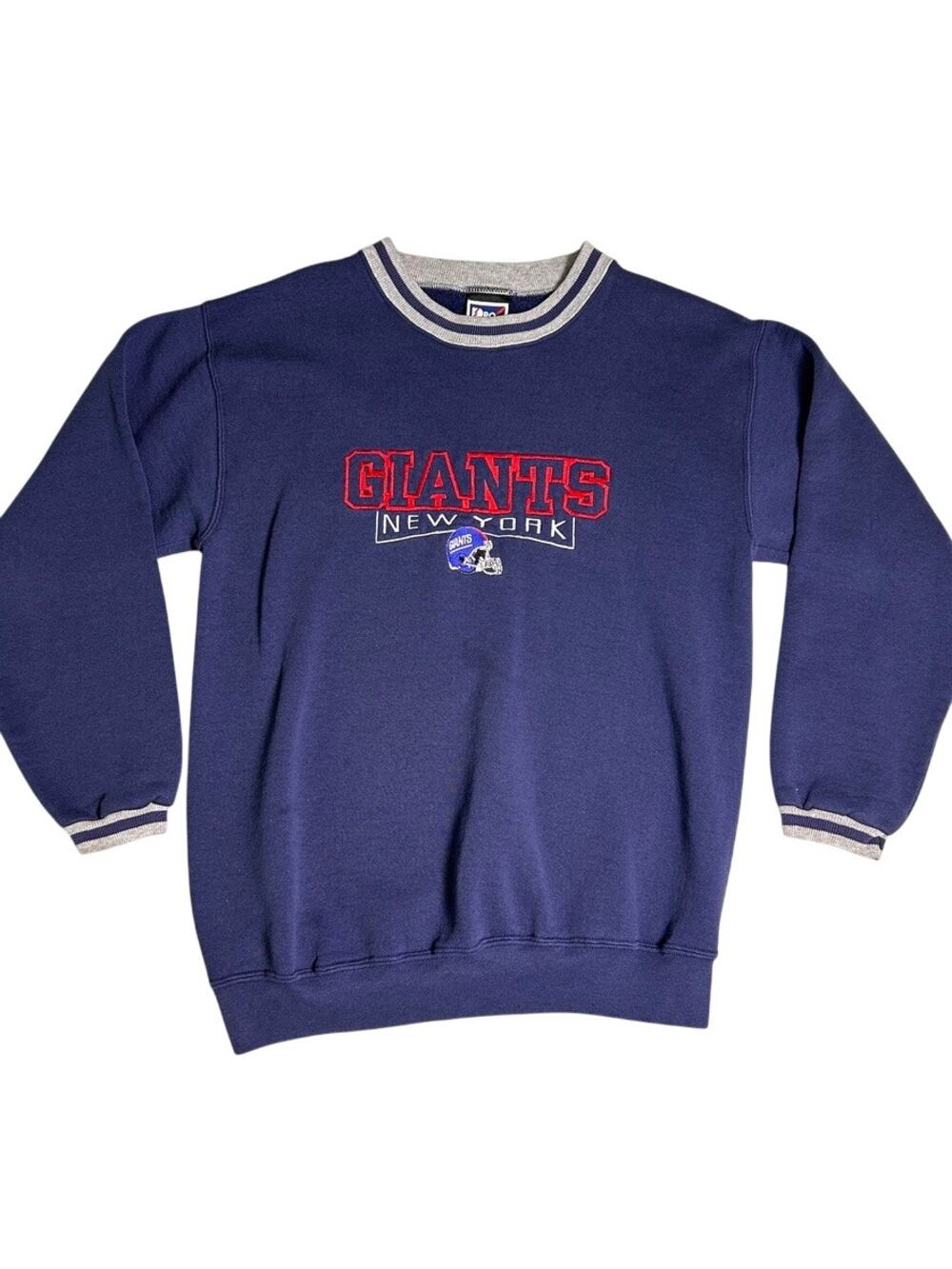 Vintage 90s New York Giants Sweater Youth XL 18/20 NFL Crew Neck Pullover Retro